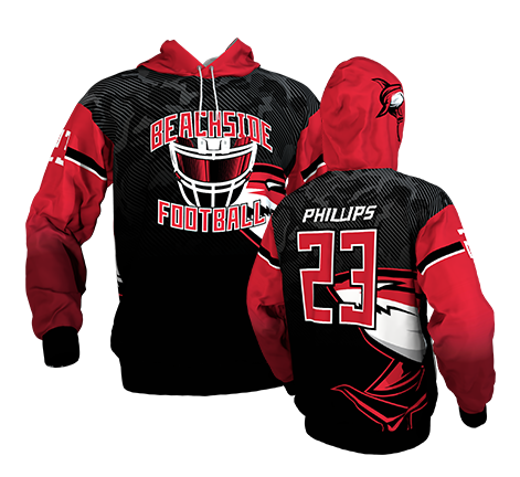 custom football jersey hoodies